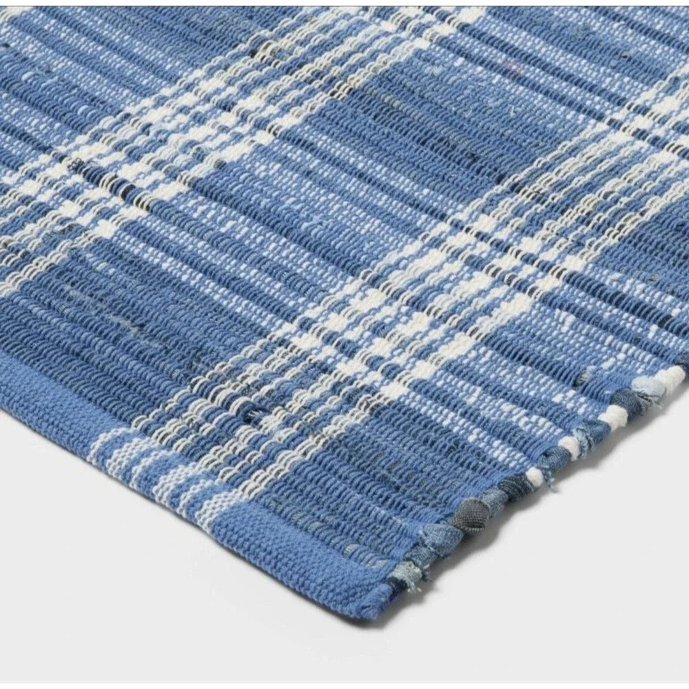 Threshold Americana Denim Plaid Bath Rug 20